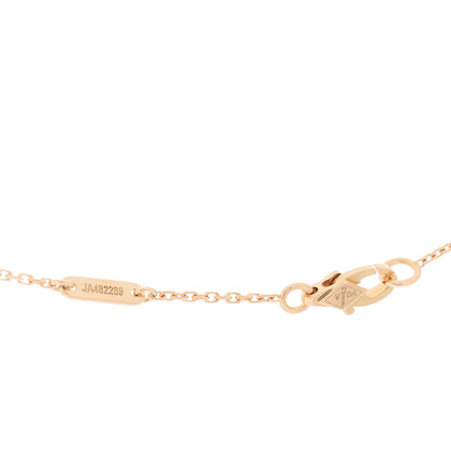 Van Cleef & Arpels 18K Rose Gold Carnelian Sweet Alhambra Pendant Necklace 4 of 5