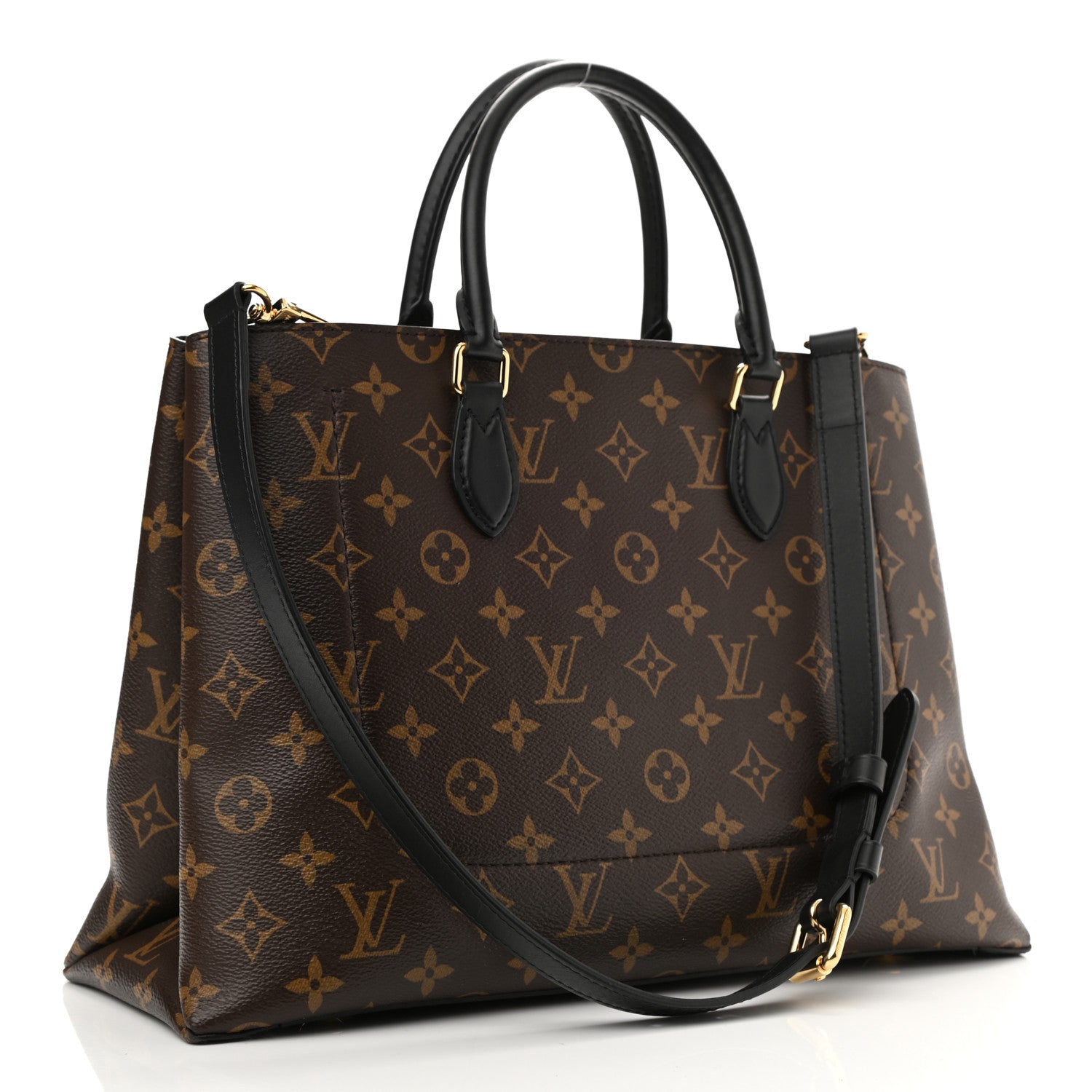 Louis Vuitton Monogram Flower Tote Black 3 of 7