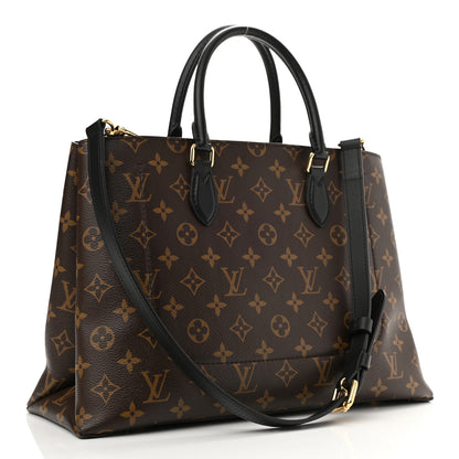 Louis Vuitton Monogram Flower Tote Black 3 of 7