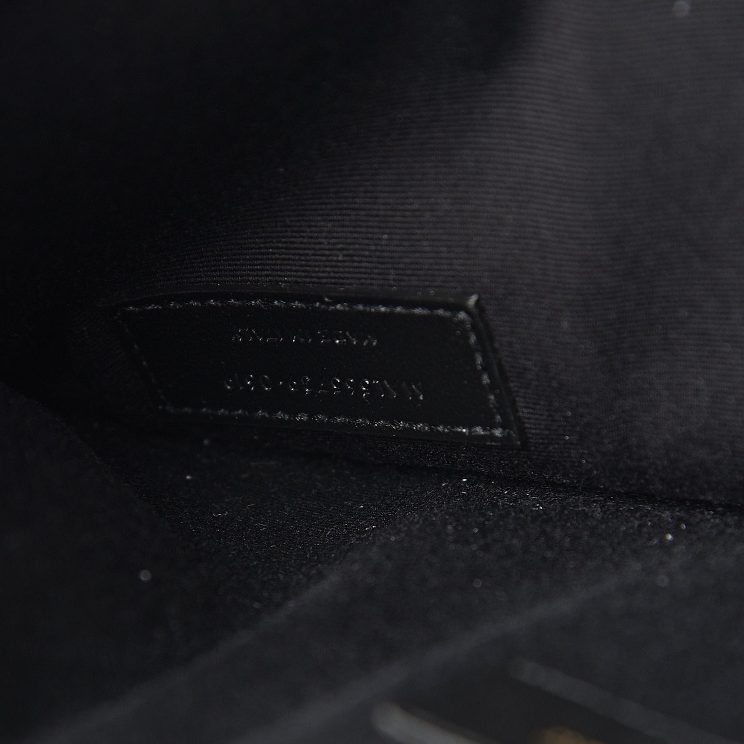Smooth Shiny Calfskin Monogram Uptown Pouch Black
