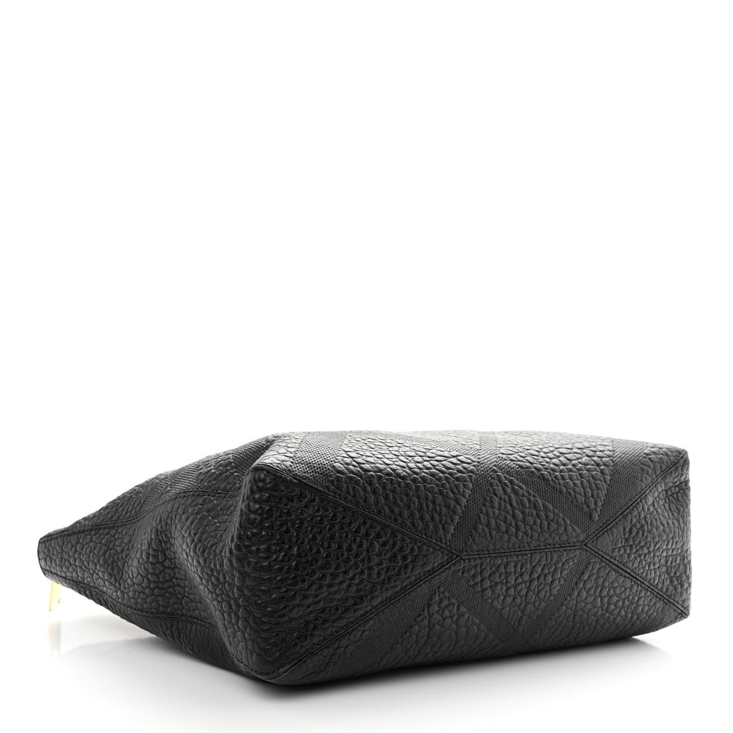 Heritage Grain Check Embossed Medium Dewsbury Tote Black