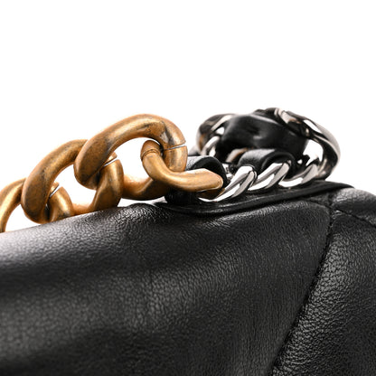 Chanel Lambskin Quilted Medium Chanel 19 Flap Black 12 of 13