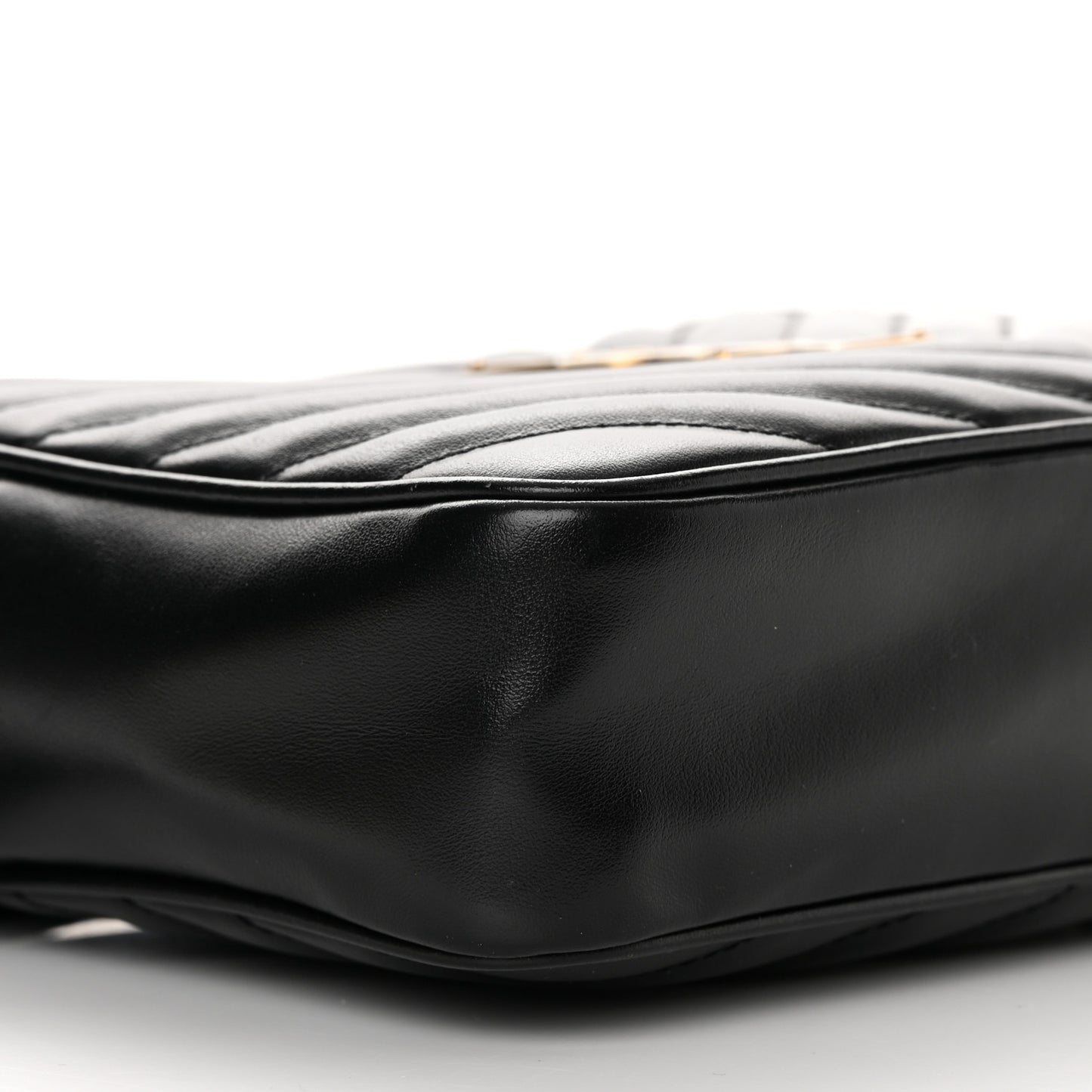 Calfskin Matelasse Monogram Lou Camera Bag Black