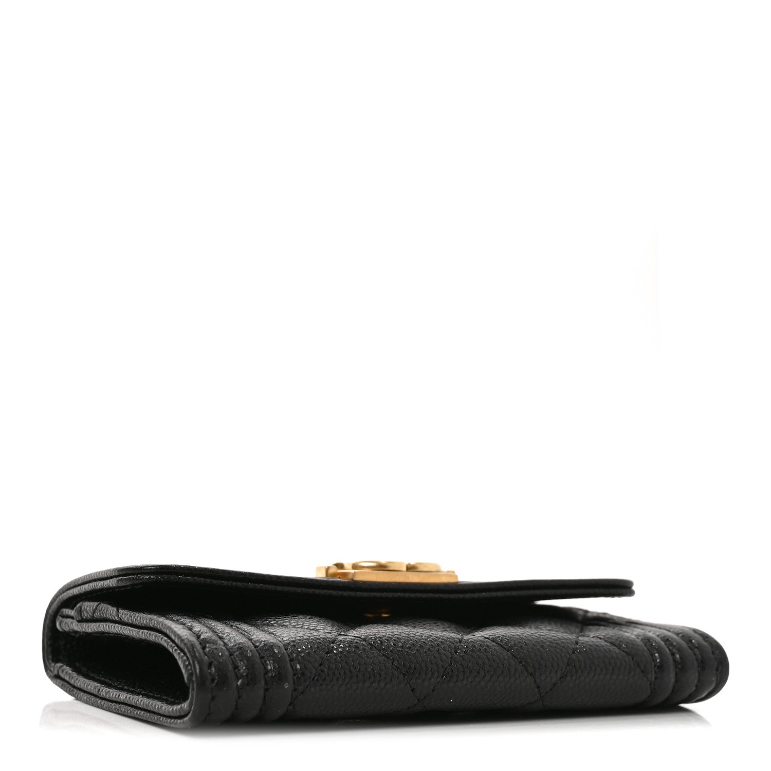 Chanel Caviar Quilted Boy Flap Card Holder Black 4 of 7