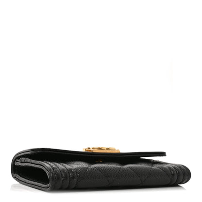 Chanel Caviar Quilted Boy Flap Card Holder Black 4 of 7
