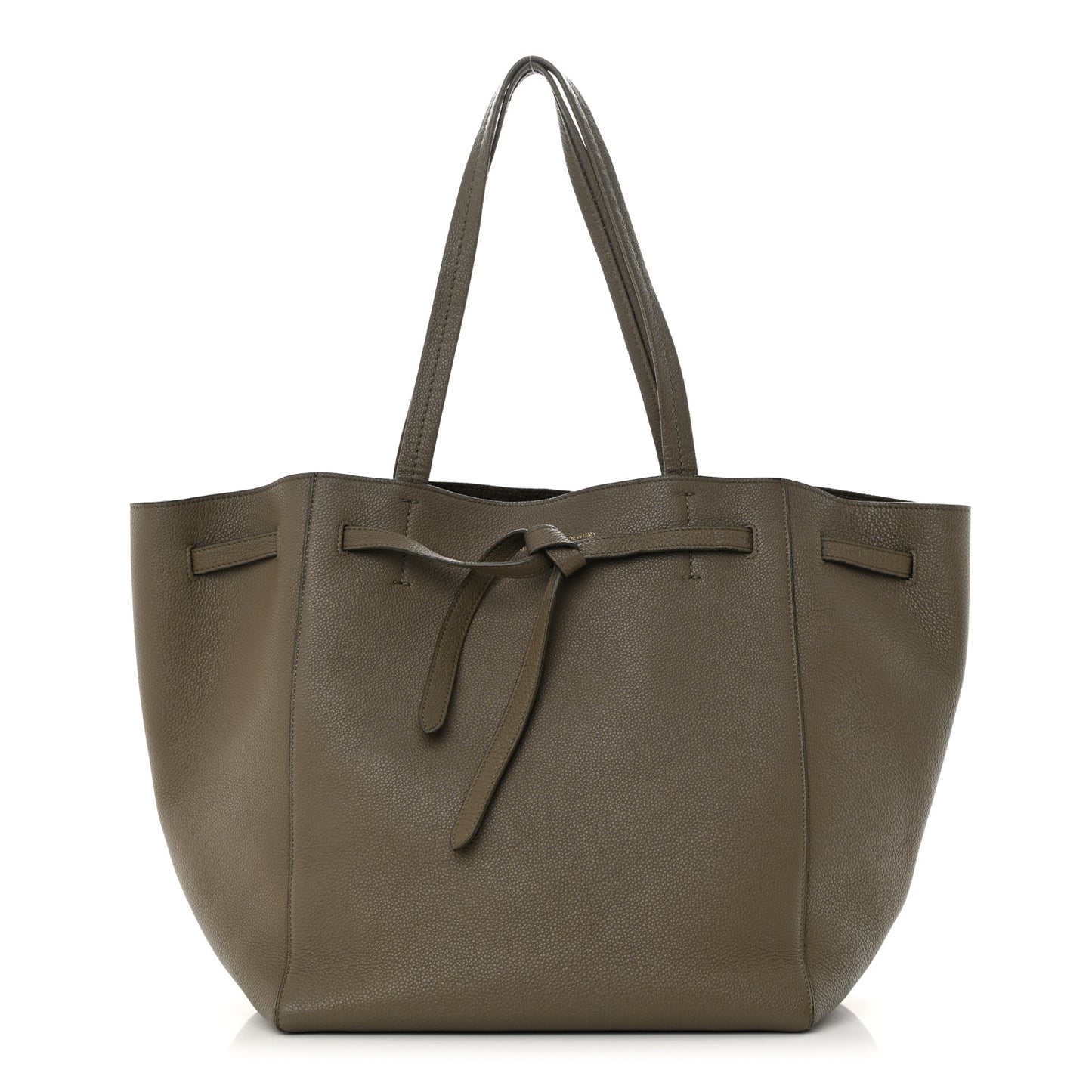Soft Grained Calfskin Small Belt Cabas Phantom Taupe