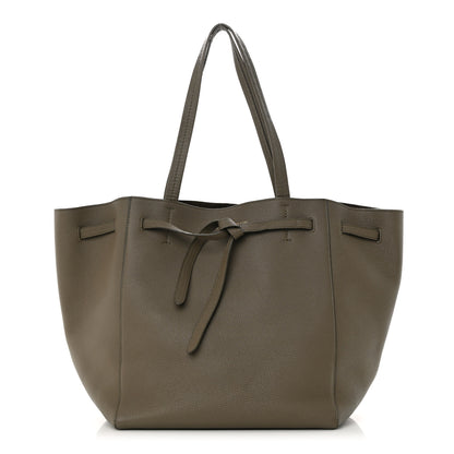 Celine Soft Grained Calfskin Small Belt Cabas Phantom Taupe 1 of 16