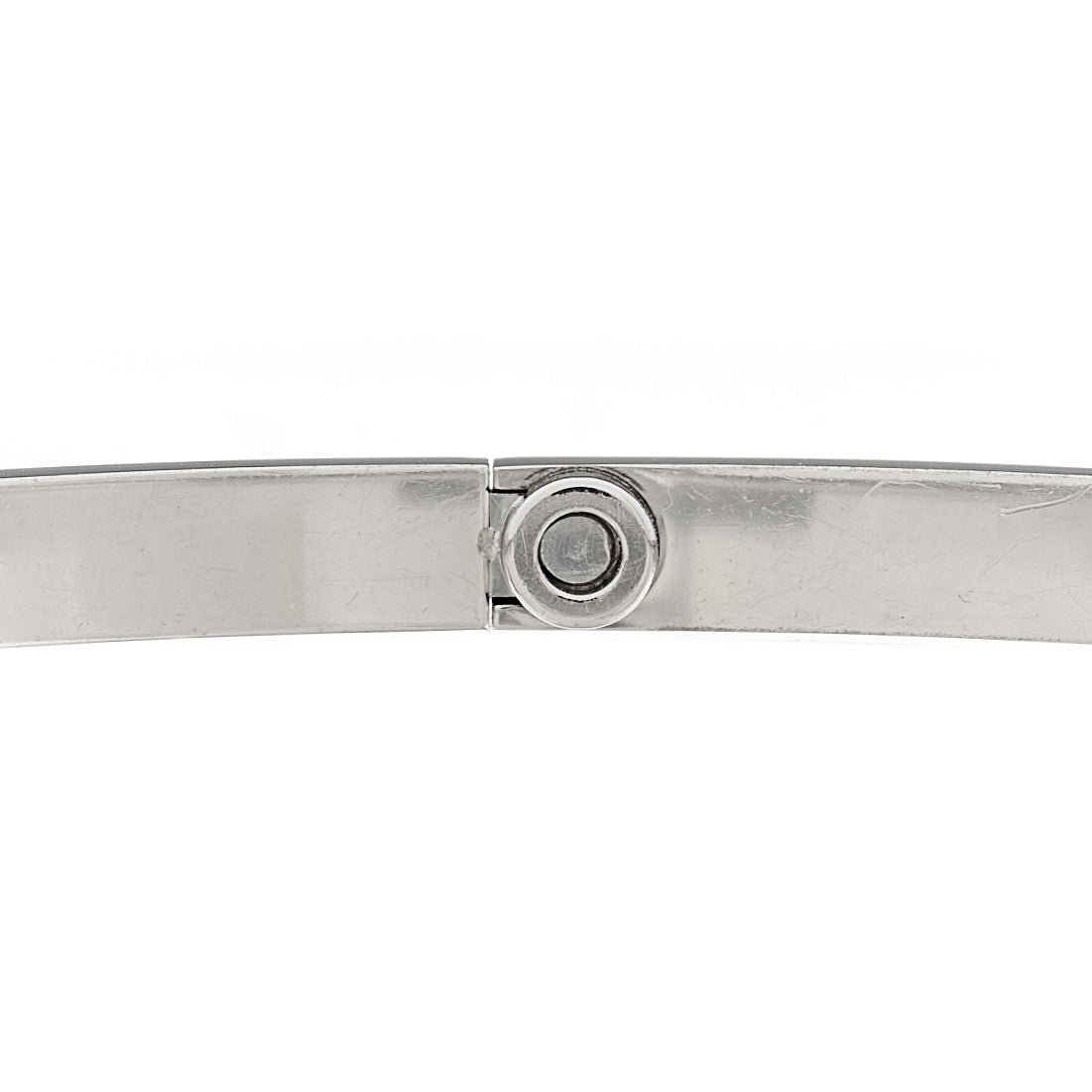 Cartier 18K White Gold 6 Diamond Small LOVE Bracelet 19 4 of 8