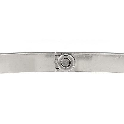 Cartier 18K White Gold 6 Diamond Small LOVE Bracelet 19 4 of 8