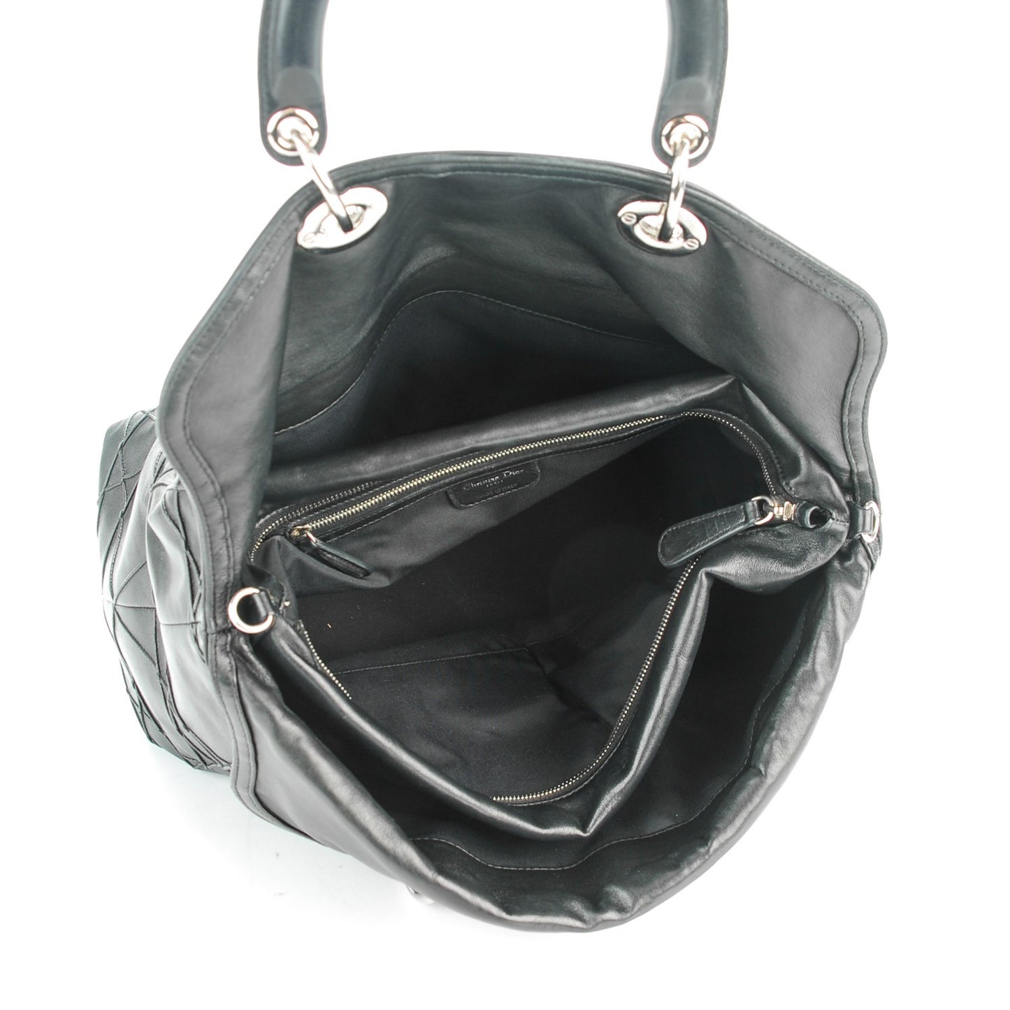 Lambskin Cannage Large Granville Tote Black