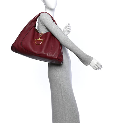 Gucci Grained Calfskin Softbit Maxi Shoulder Bag Rosso Ancora Red 2 of 10