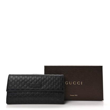 Gucci Microguccissima Continental Flap Wallet Black 10 of 10