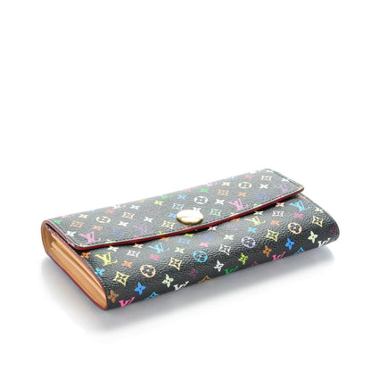Louis Vuitton Monogram Multicolor Sarah Wallet Black 4 of 8
