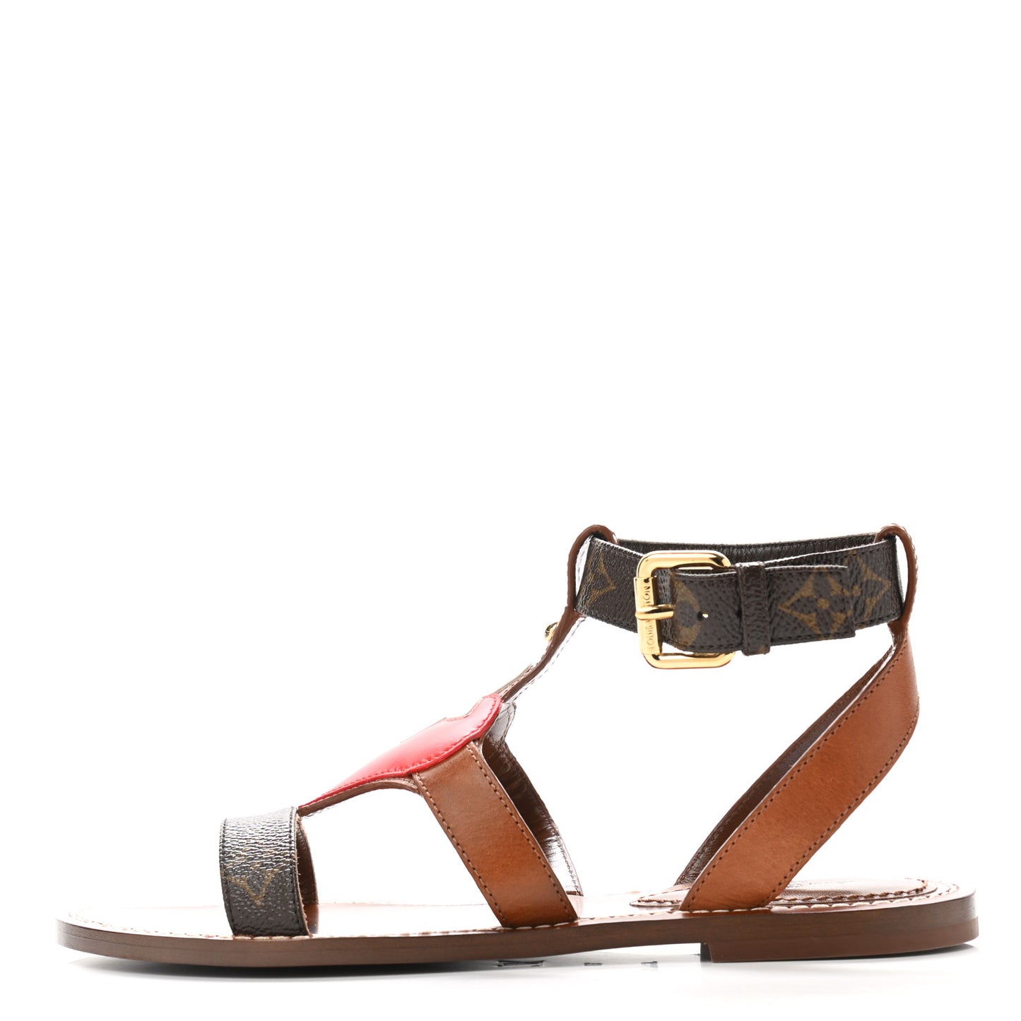 Calfskin Game On Playful Flat Sandals 37