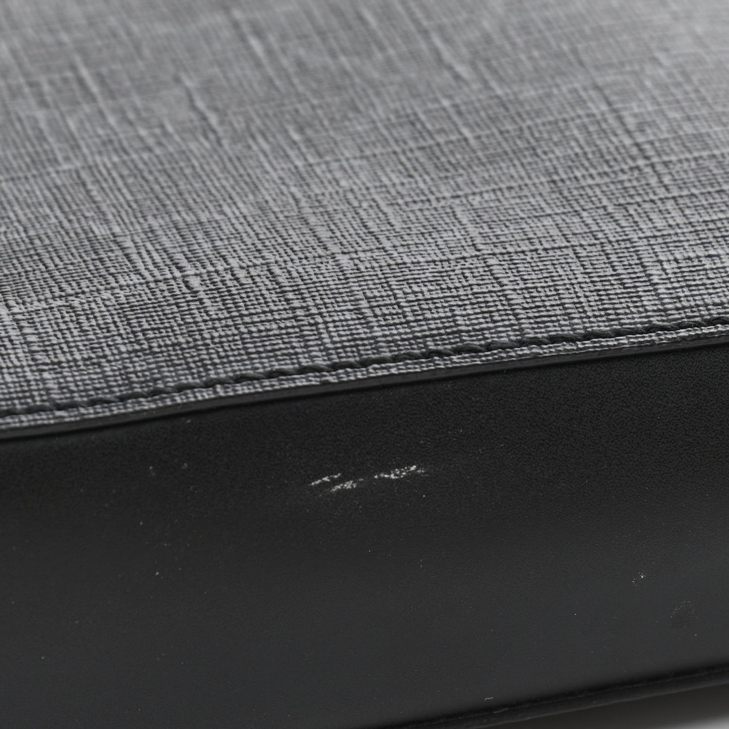 GG Supreme Monogram Appia Calfskin Web Flat Messenger Bag Black Grey