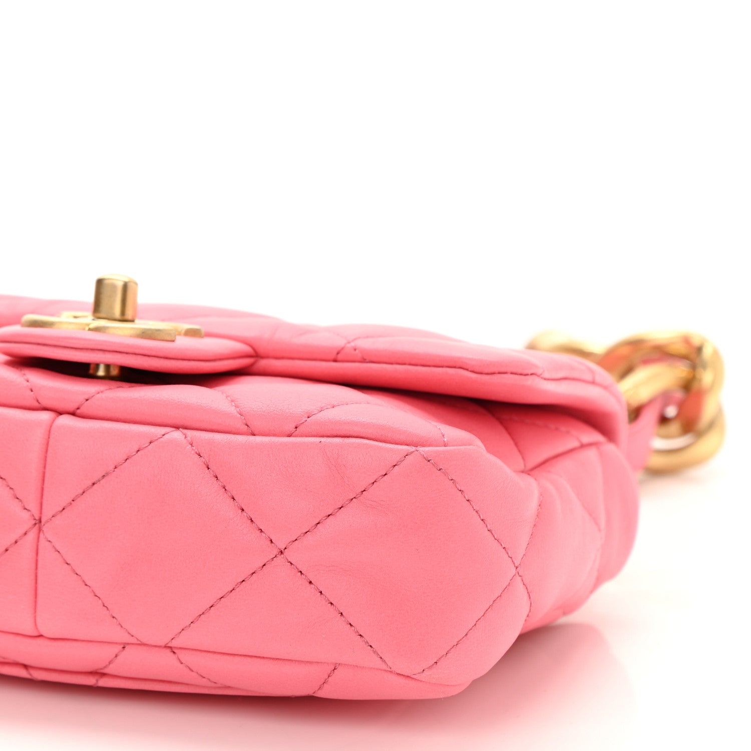 Chanel Lambskin Quilted Mini Funky Town Flap Pink 10 of 10