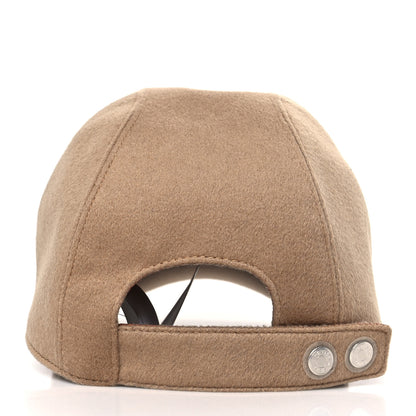 Hermes Cashmere Canvas Swift Davis H Sellier Cap 58 Beige Camel 5 of 8