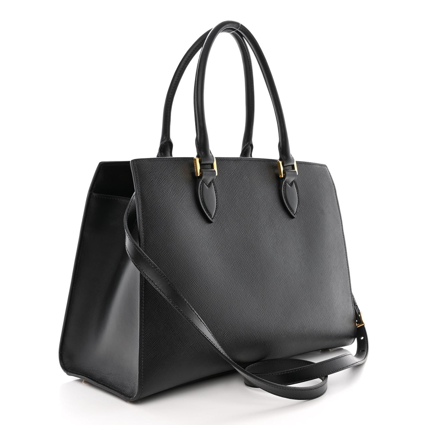 Saffiano Soft Calfskin Tote Black