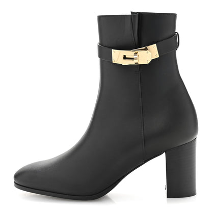 Hermes Calfskin Saint Germain Ankle Boots 35 Black 1 of 9