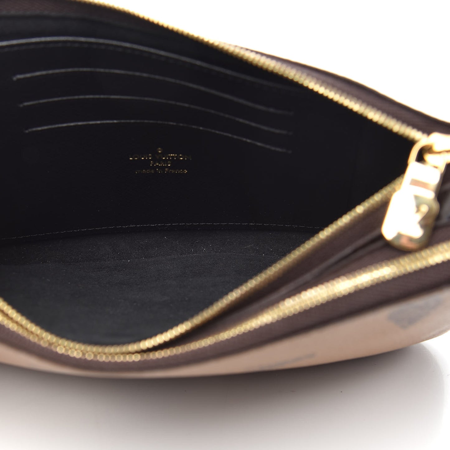Reverse Monogram Giant Double Zip Pochette