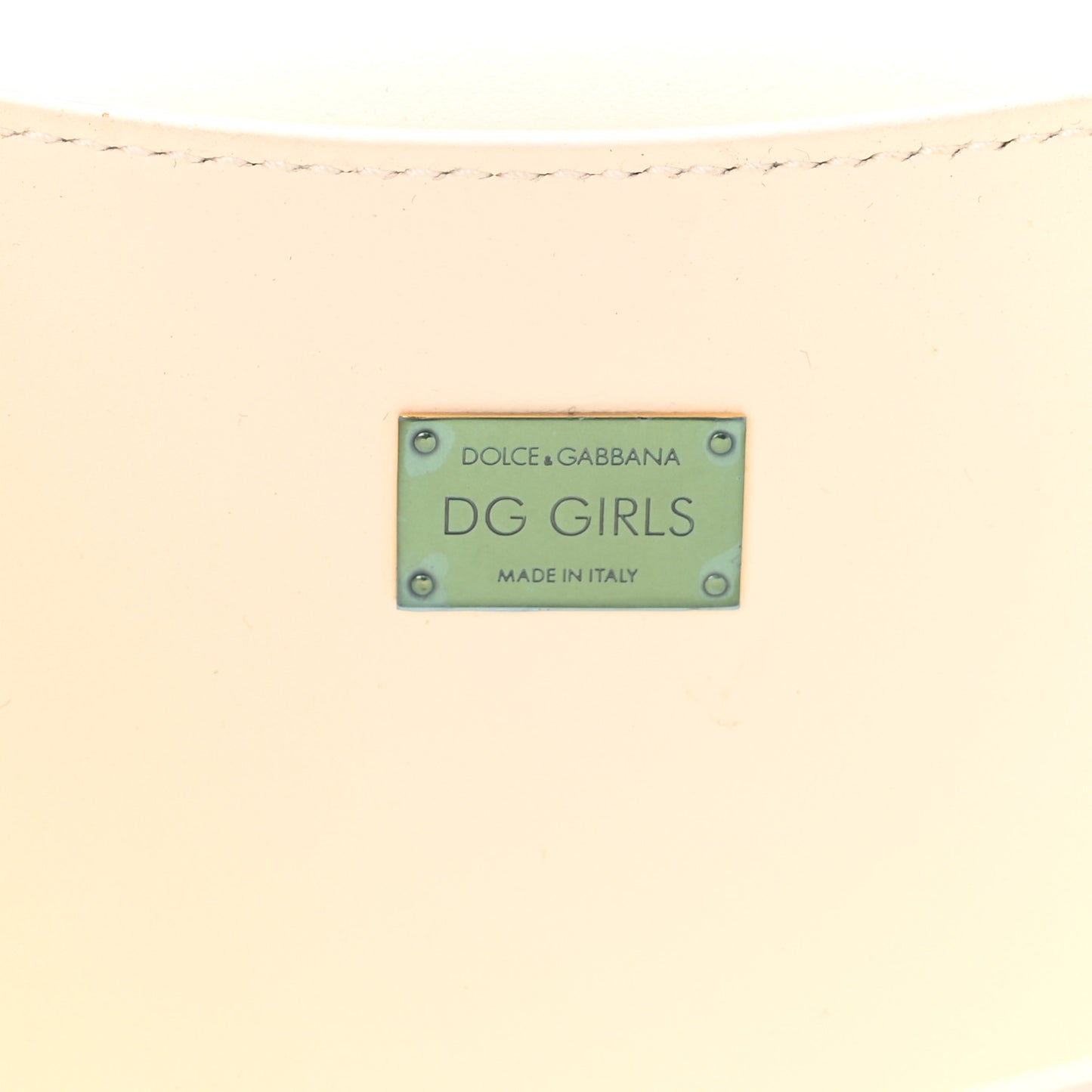 Nappa DG Girls Shoulder Bag White