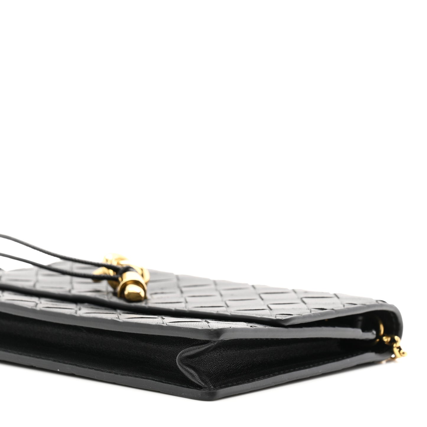 Nappa Intrecciato Andiamo Pouch On Chain Black Black