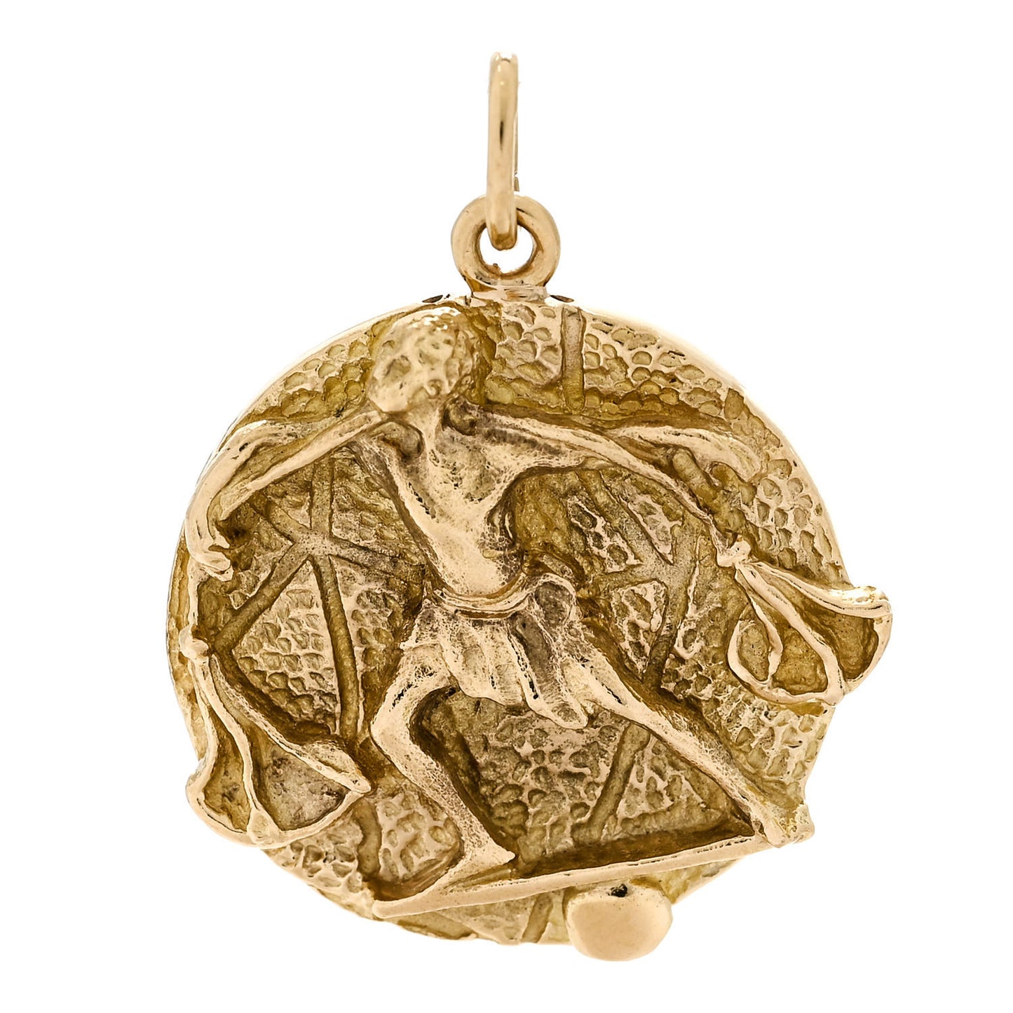 18K Yellow Gold Zodiac Libra Pendant