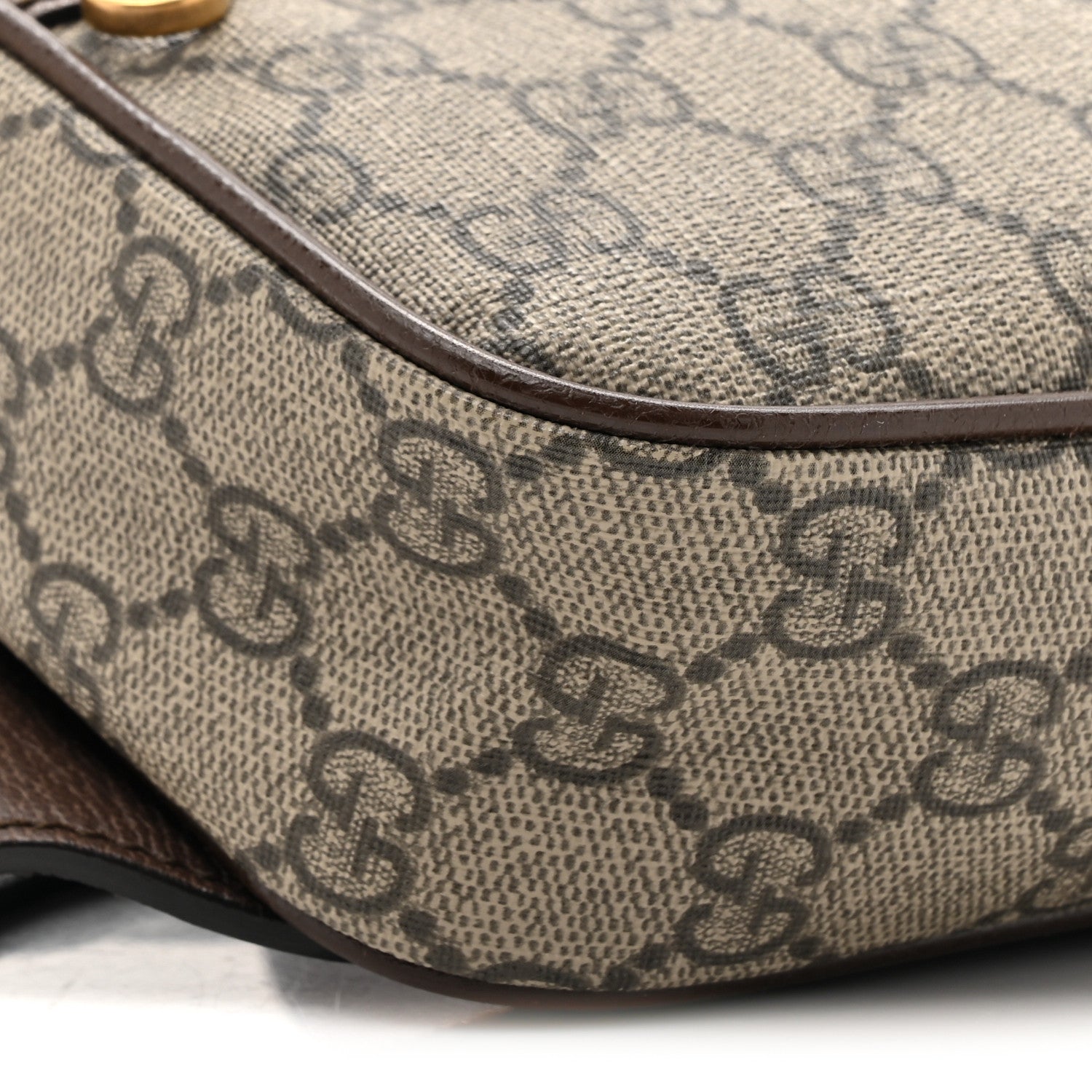 Gucci Soft GG Supreme Monogram Medium Ophidia Belt Bag Dark Brown 10 of 10