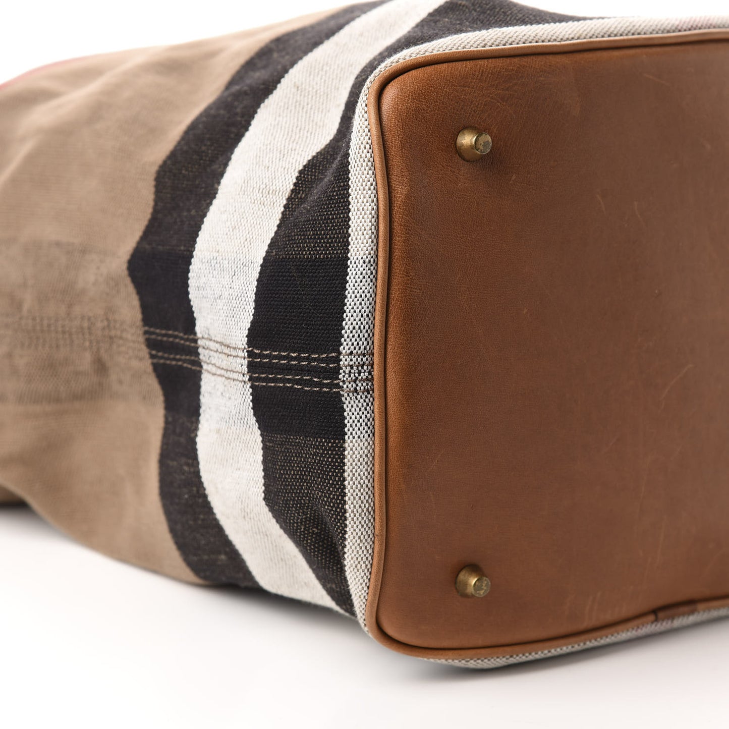 Canvas Mega Check Medium Ashby Hobo Saddle Brown