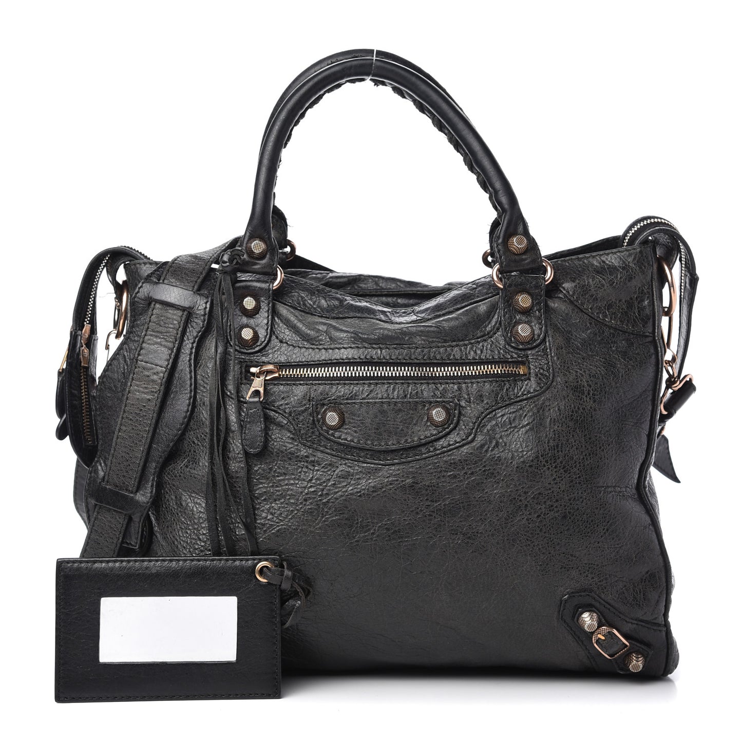 Agneau Giant 12 Rose Gold Hardware Velo Black