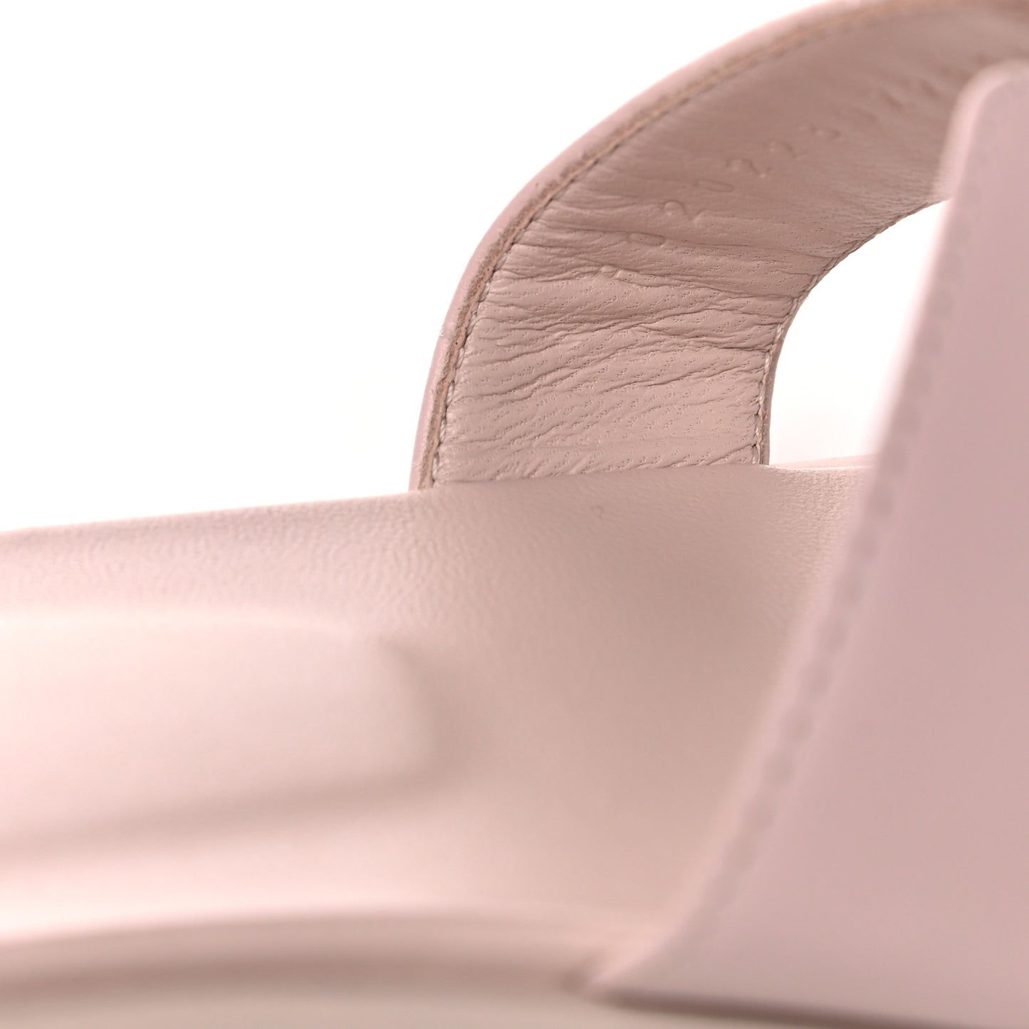Box Calfskin Oran Sandals 39.5 Rose Pale