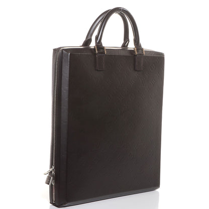 Louis Vuitton Monogram Glace Leather Elvin Tote Cafe 2 of 8