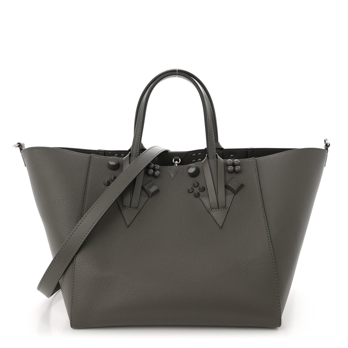 Calfskin Empire Spike Studded Small Cabachic Tote Rocket