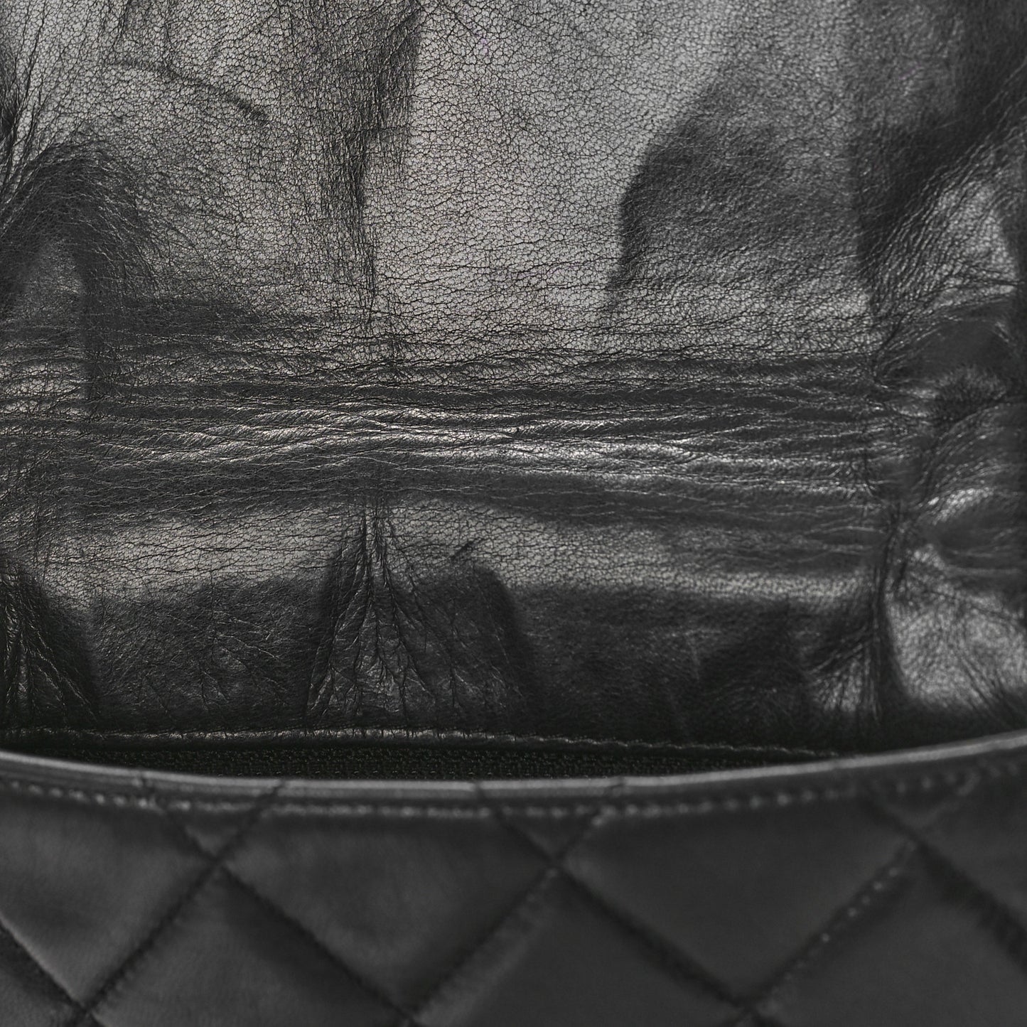 Lambskin Quilted Extra Mini Flap Black