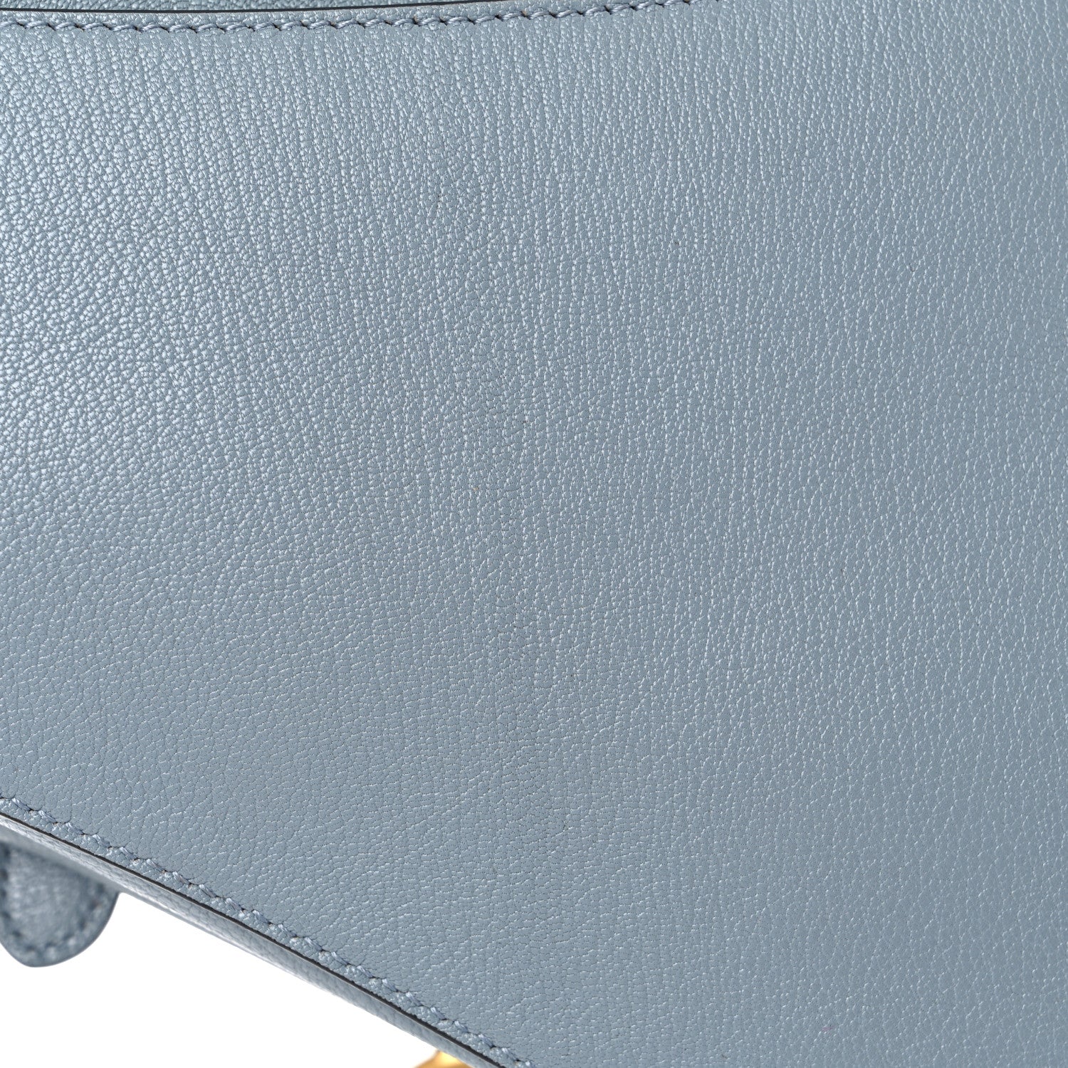 Christian Dior Shiny Goatskin Saddle Bag Cloud Blue 28 of 29