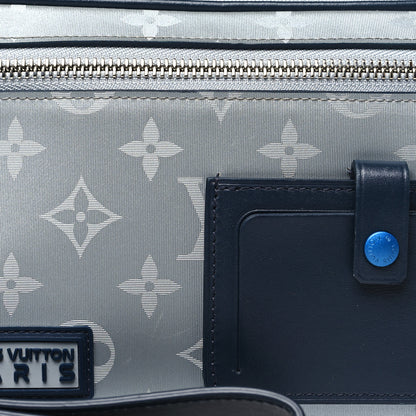 Louis Vuitton Monogram Satellite Alpha Clutch Silver 6 of 8