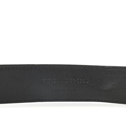 Saint Laurent Goatskin Monogram Cassandre Square Buckle Belt 90 36 Black 4 of 6