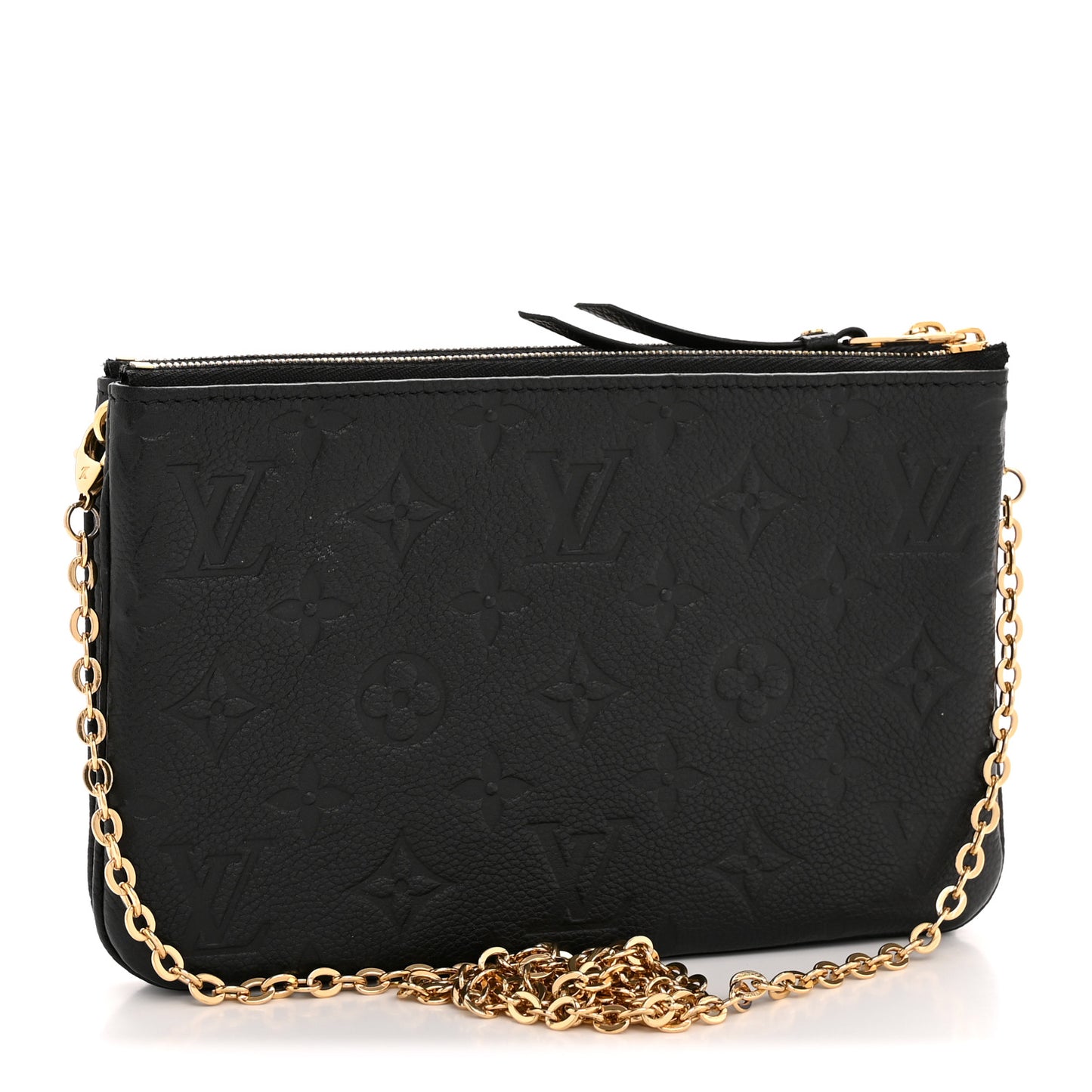 Empreinte Double Zip Pochette Black