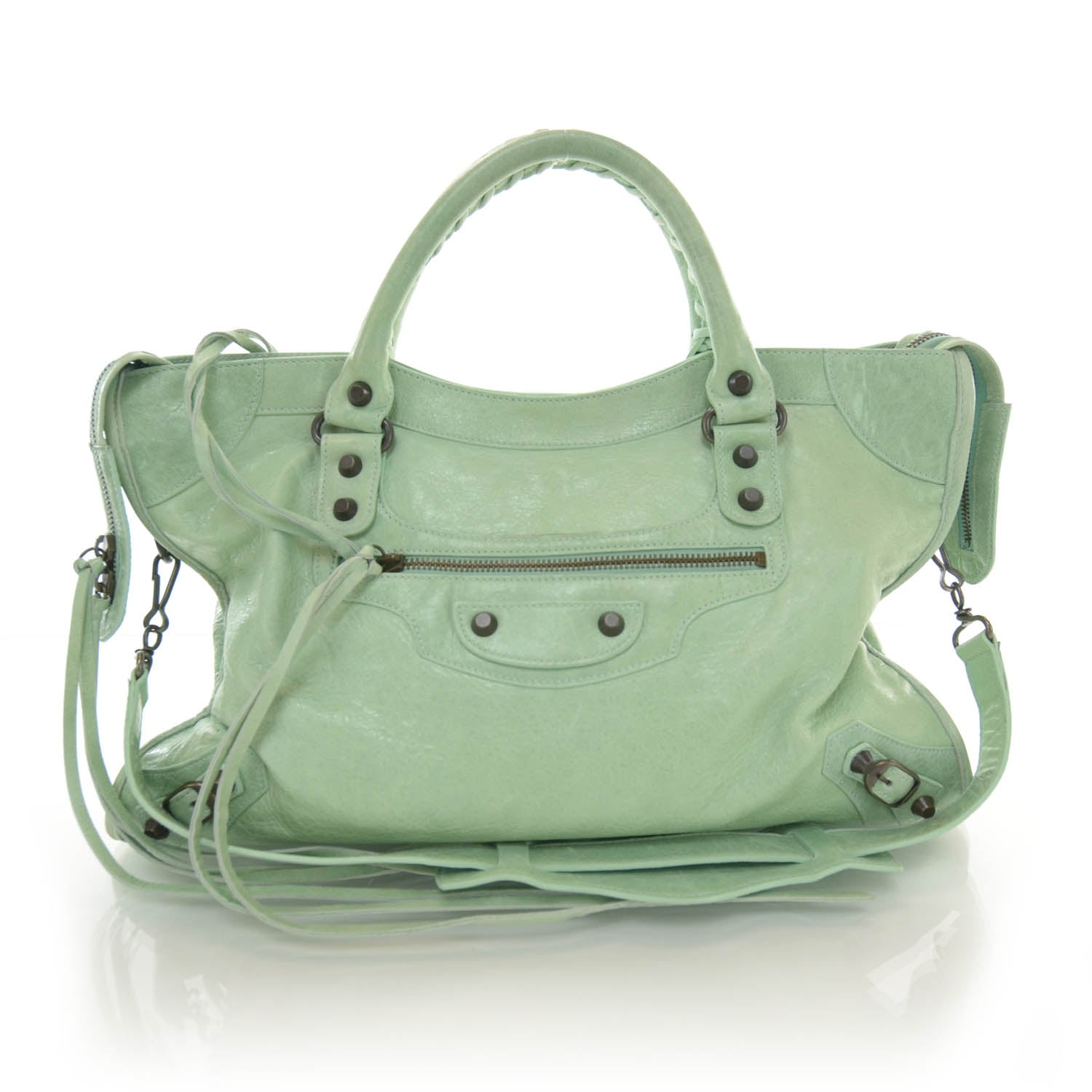 Balenciaga Chevre City Vert D'eau 1 of 9