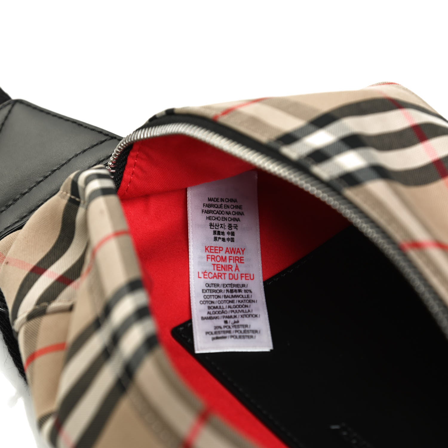 Burberry Nylon Vintage Check Sonny Bum Bag Archive Beige 7 of 12