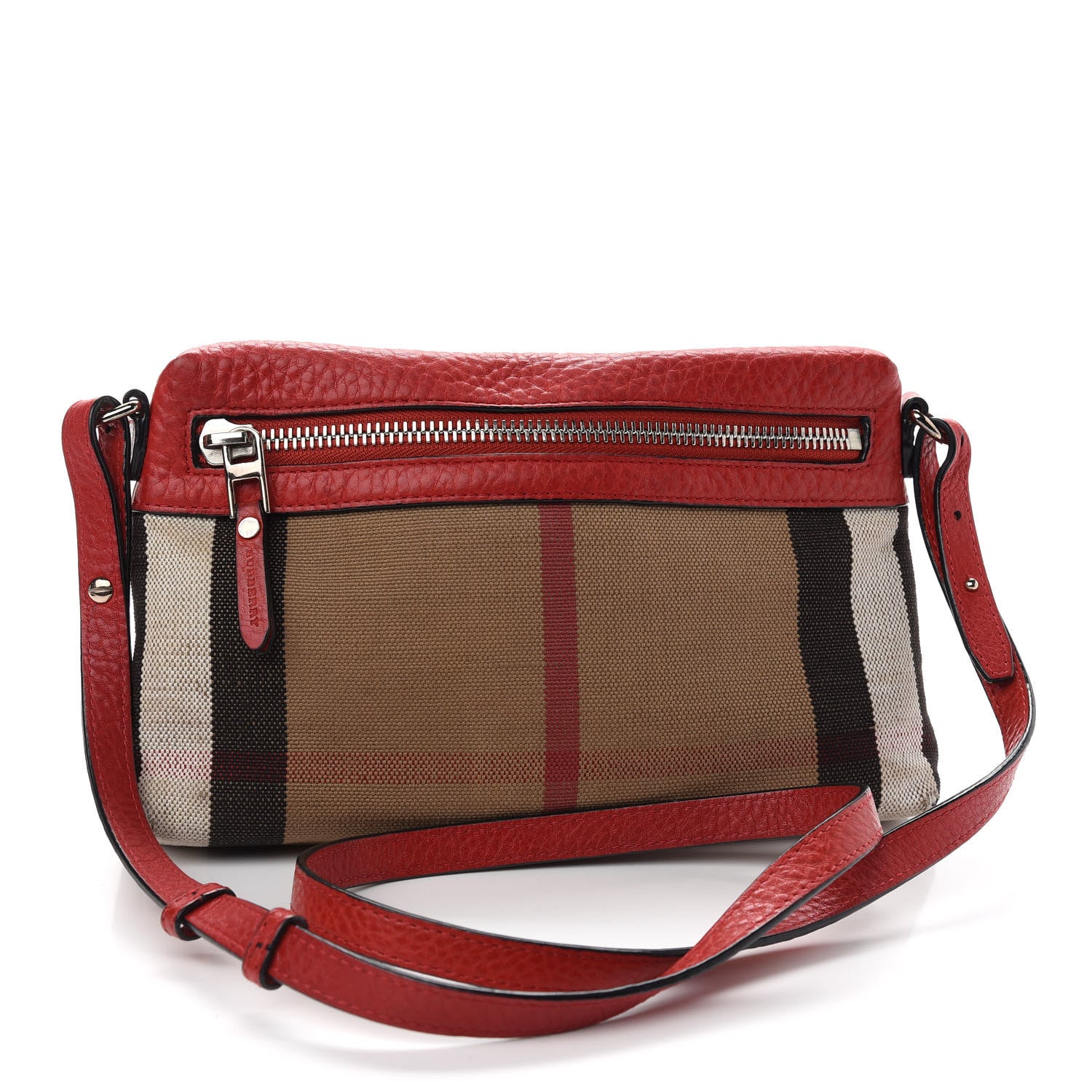 Burberry Mega Check Small Farley Crossbody Clutch Bag Cadmium 3 of 11