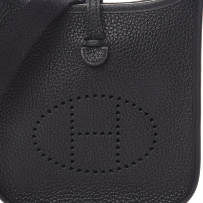Hermes Taurillon Clemence Evelyne TPM Black 10 of 11