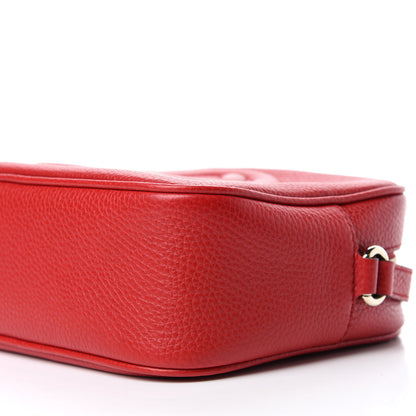 Gucci Pebbled Calfskin Small Soho Disco Bag Vibrant Red 7 of 10