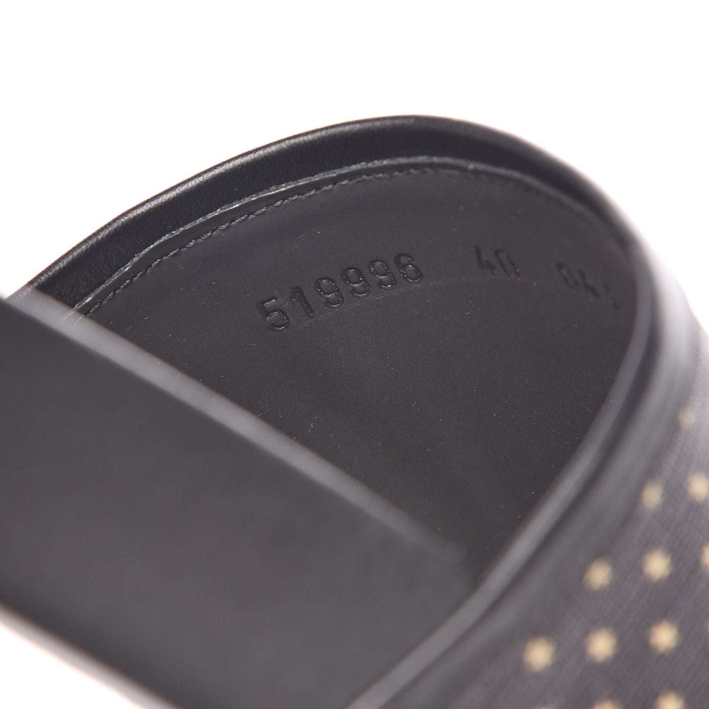 X SEGA Supreme Canvas GUCCY Stars Womens Slide Sandals 40 Black Gold