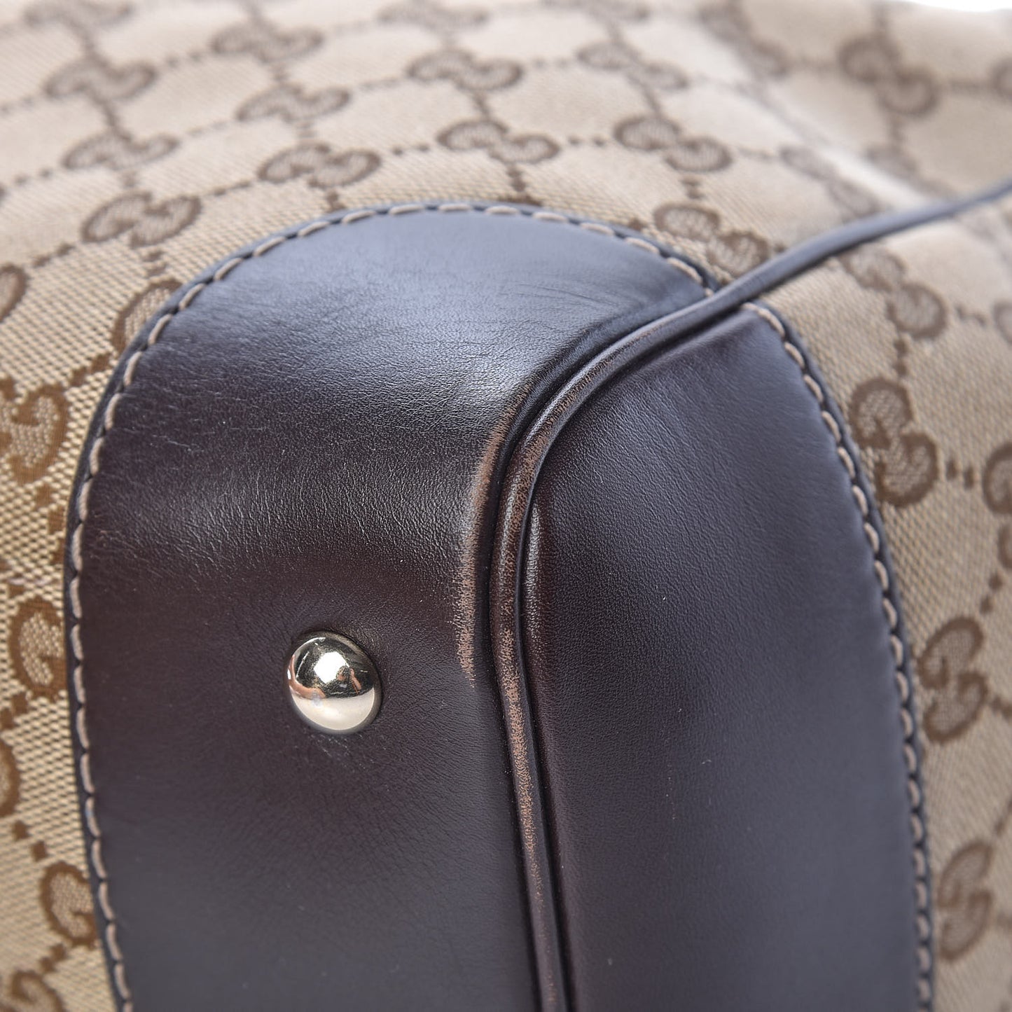 Monogram Web Medium Mayfair Tote Dark Brown