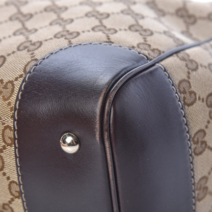 Gucci Monogram Web Medium Mayfair Tote Dark Brown 11 of 14