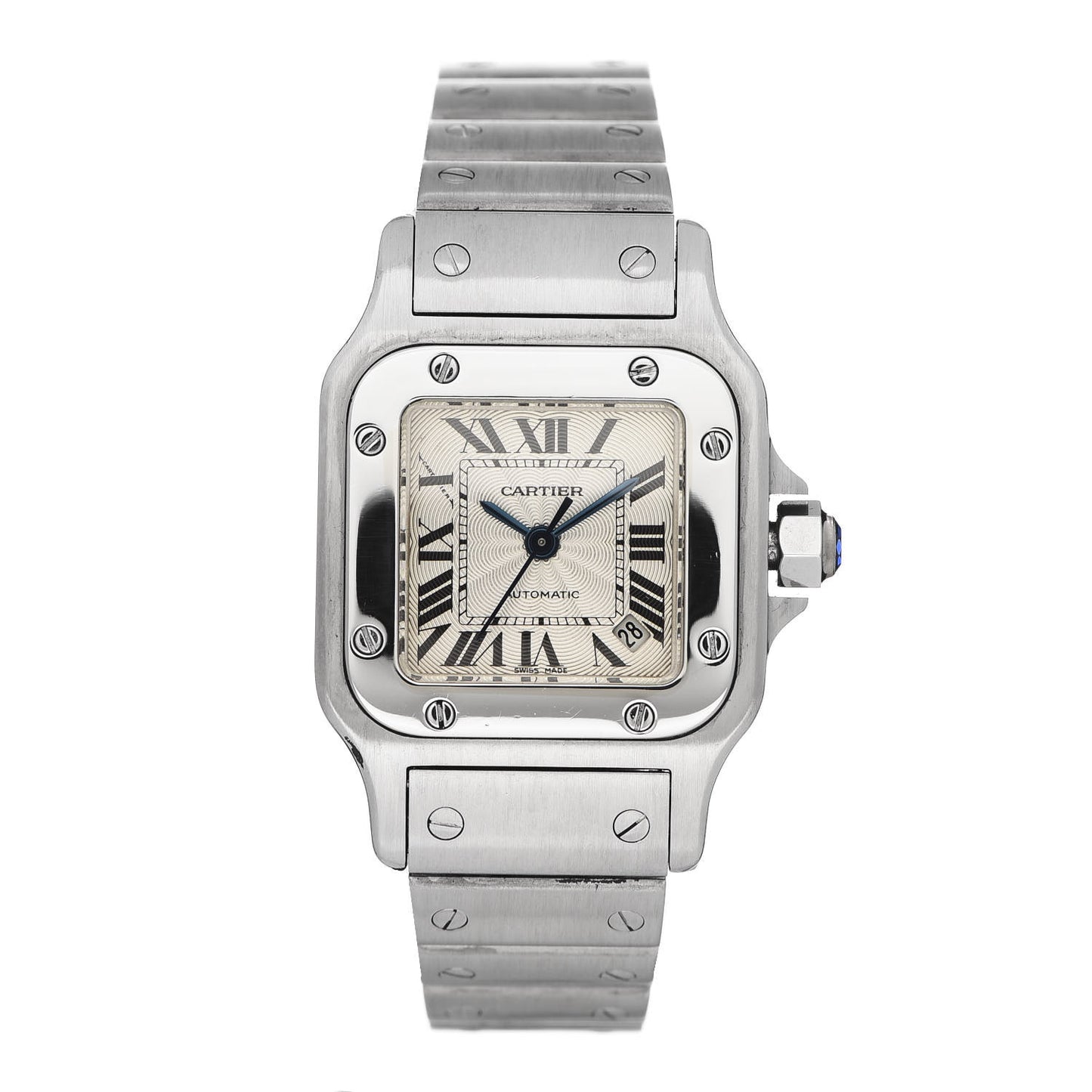 Stainless Steel 24mm Santos de Galbee Automatic Watch