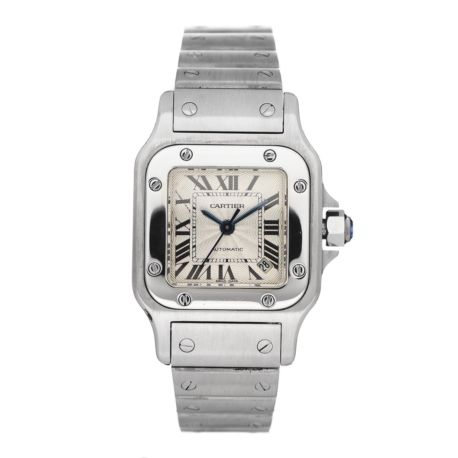 Cartier Stainless Steel 24mm Santos de Galbee Automatic Watch 1 of 10