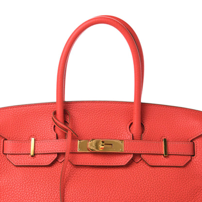 Hermes Togo Birkin 30 Rouge Pivoine 13 of 14