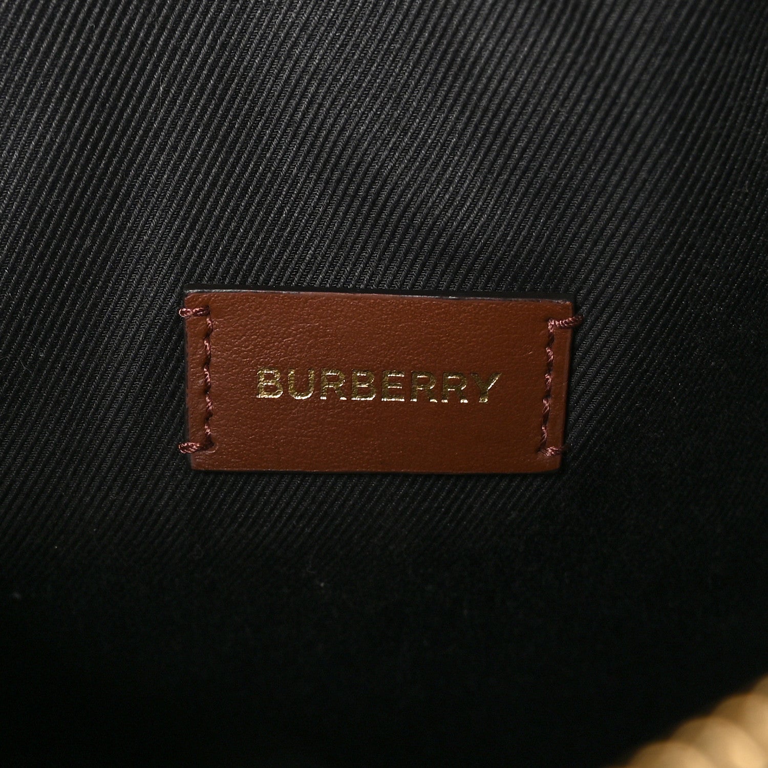 Burberry E-canvas Check Bowling Bag Dark Birch Brown 6 of 11